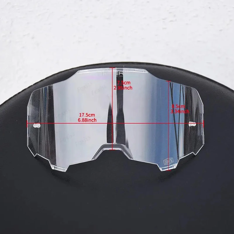 100 Goggle Replacement Lens Glasses HiPER Mirror Lens Moto Dirt Bike Goggles Motocross Lens Goggles Cycling DH Safety Glasses