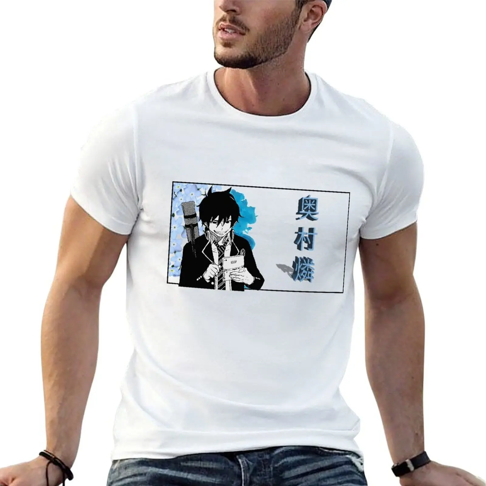 Rin Okumura - Blue Exorcist T-Shirt man t shirt designer man t shirt cotton high quality T-Shirt