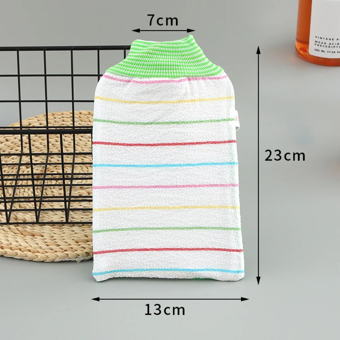 Guante de baño exfoliante para ducha, guante de masaje para Spa, eliminador de piel muerta, paño de limpieza para el baño, 1 ud.