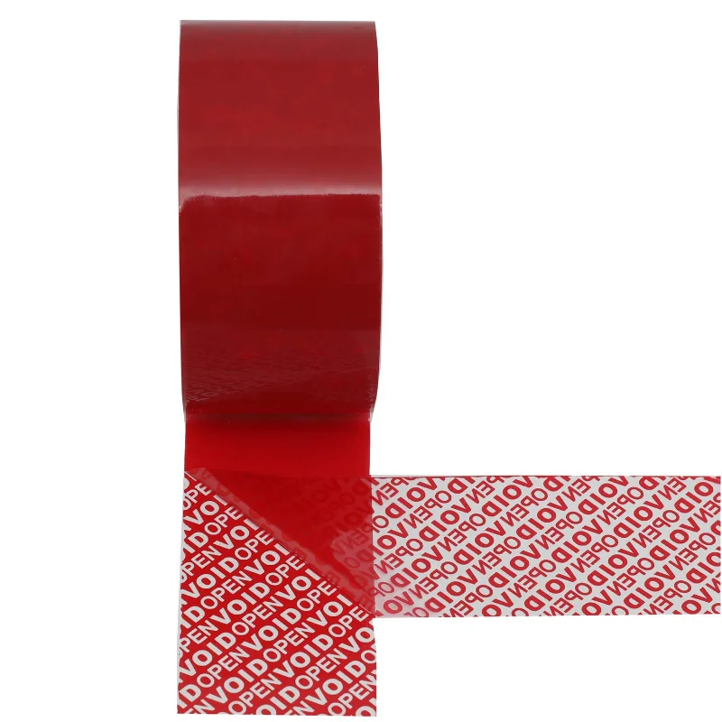 50mmx50m/Roll tamper evident security tape caution tape self adhesive warranty VOID tape packing labels VOID OPEN sticker seals