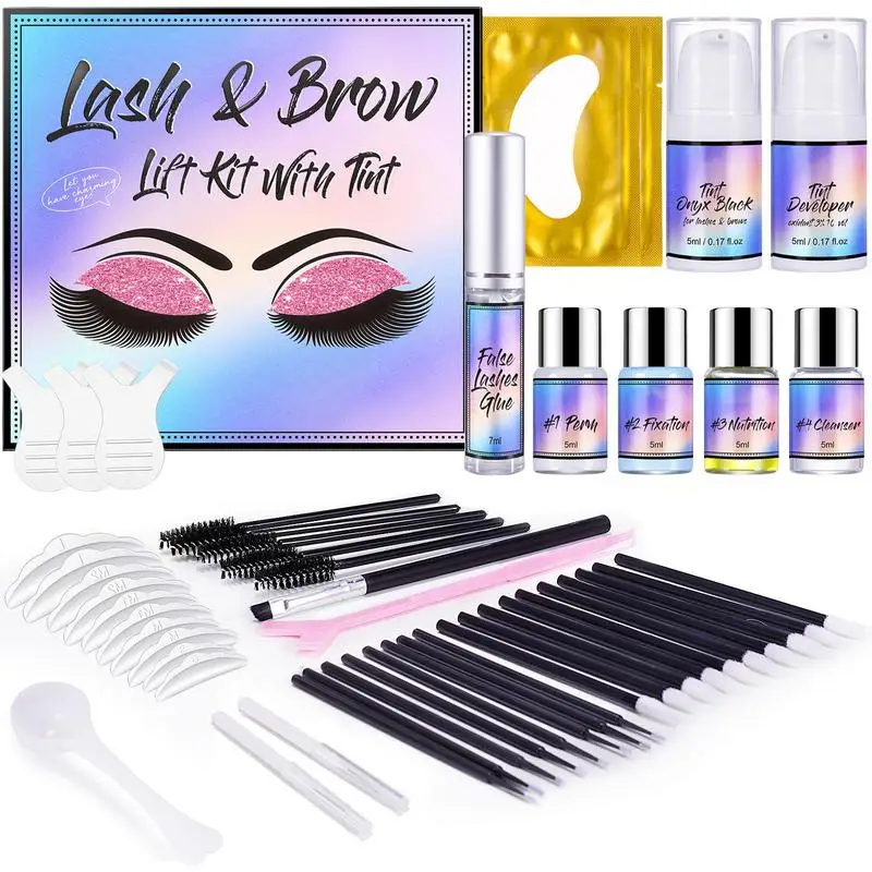 Kit permanente per ciglia Lash Lift And Tint Eyelash sopracciglio permanente strumento per tintura ciglia e sopracciglia Set di sollevamento arricciacapelli per la bellezza