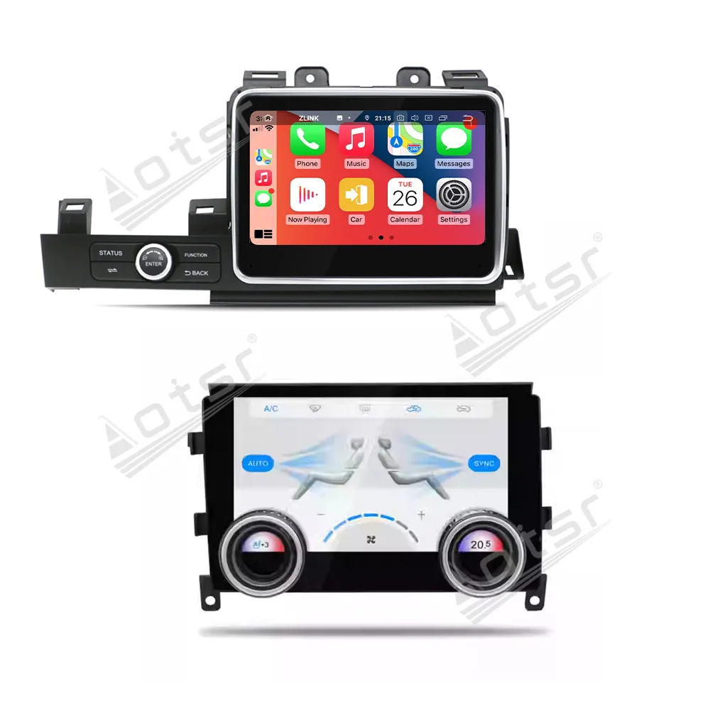 

For Nissan GTR 2007 - 2015 Dual Screen (Upper & Lower) Car GPS Navigation with CarPlay, Android Auto Multimedia Info System