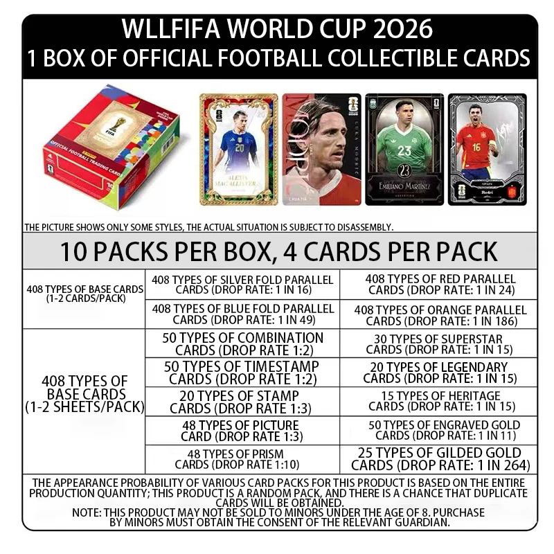 PANINI 2026 FIFA World Cup Collectible Series Soccer Superstar Cards Collectible Cards Star Player Cards