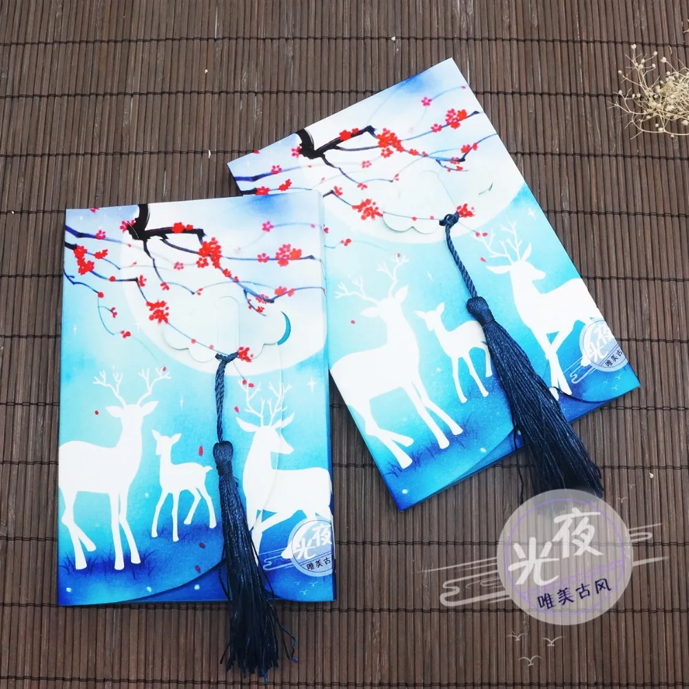 

16PCS Christmas Elk Luminous Postcard Set - Greeting Card/Message Card/Birthday Gift Card