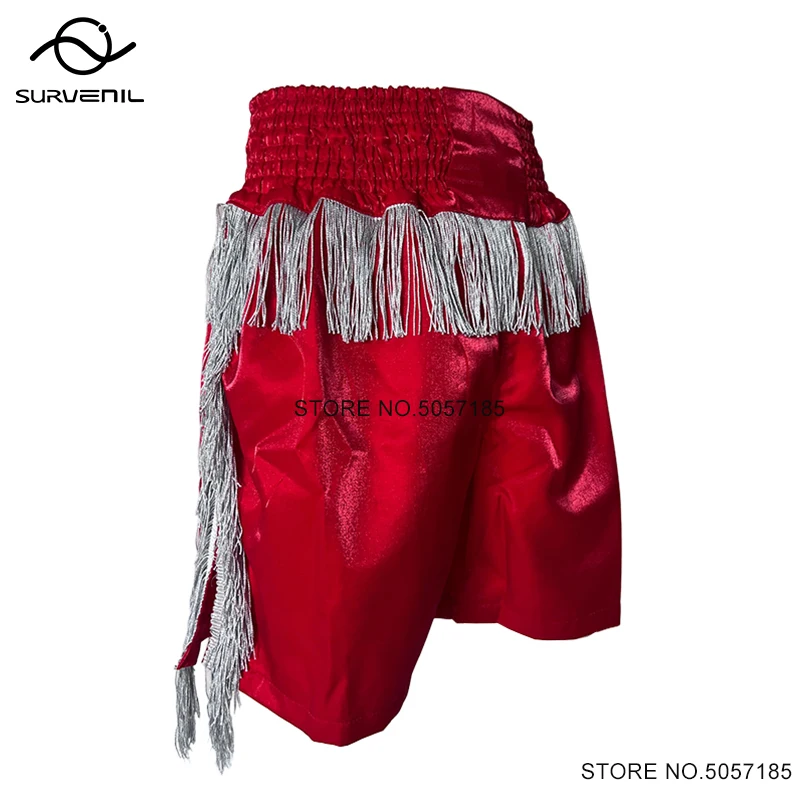 

Muay Thai Shorts Premium Boxing Shorts Men Women Kids MMA Martial Arts Clothes with Tassel MMA Grappling Fight Kickboxing Trunks