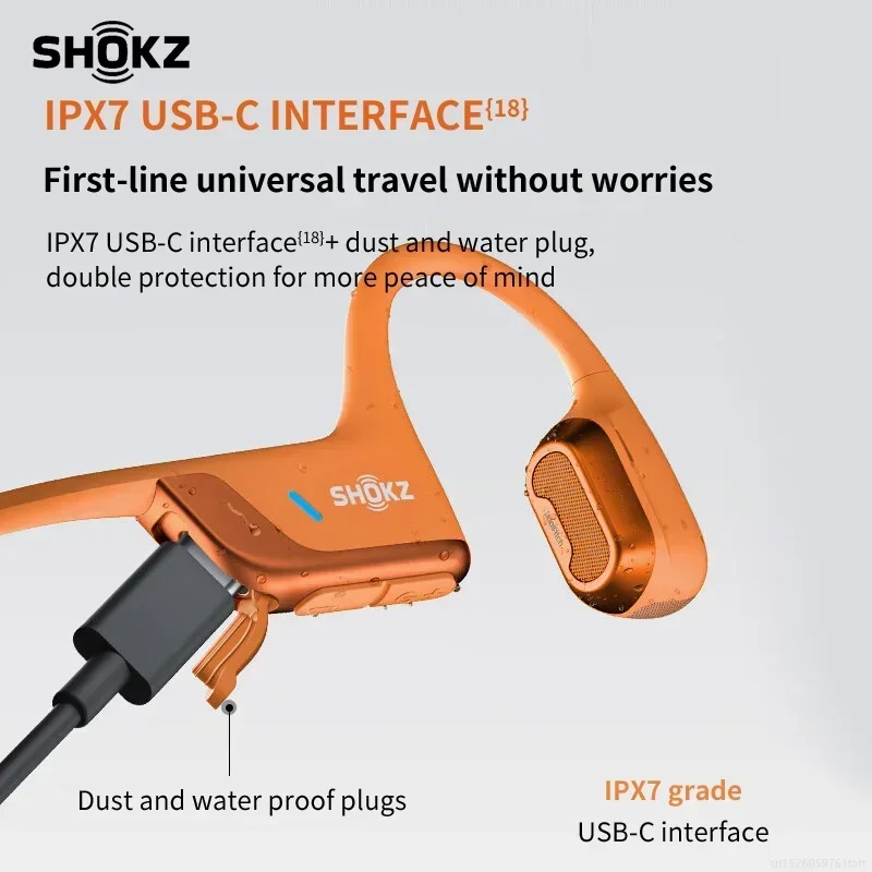 New SHOKZ OpenRun Pro 2 S820 Bone Conduction Headphones Wireless Bluetooth 5.3 Earphones Riding Running Noise Cancelling Headset