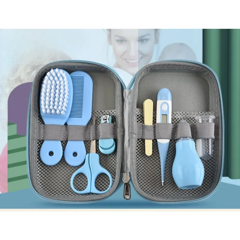 

Baby Care Eight Pieces A Set Baby Nasal Suction Device Nail Clipper Daily Cleaning Supplies Care Package Convenient Practical