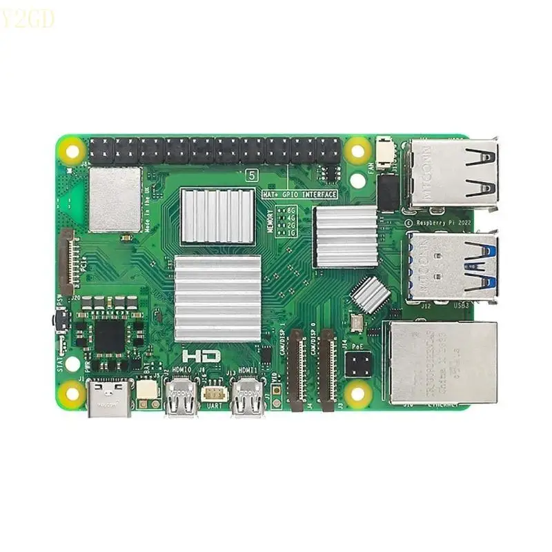 Y2GD 4pcs Heat Sink Cooling Pad Radiator For RPI 5 Cooling Pads Aluminum Pad Set