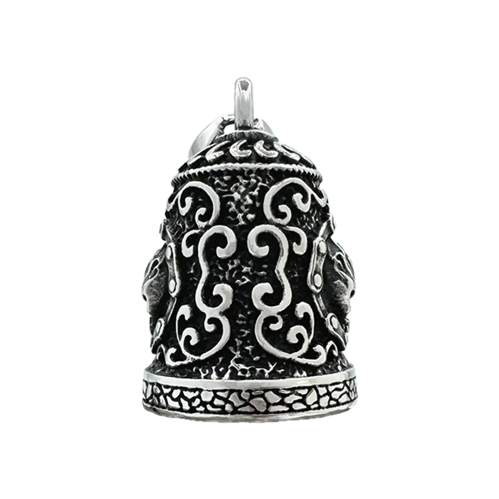 Motorcycle Bells Skull Bell Key Chain for Motorcycle Weatherproof Motorbike Accessories Handmade Rider Key Chain Ornament