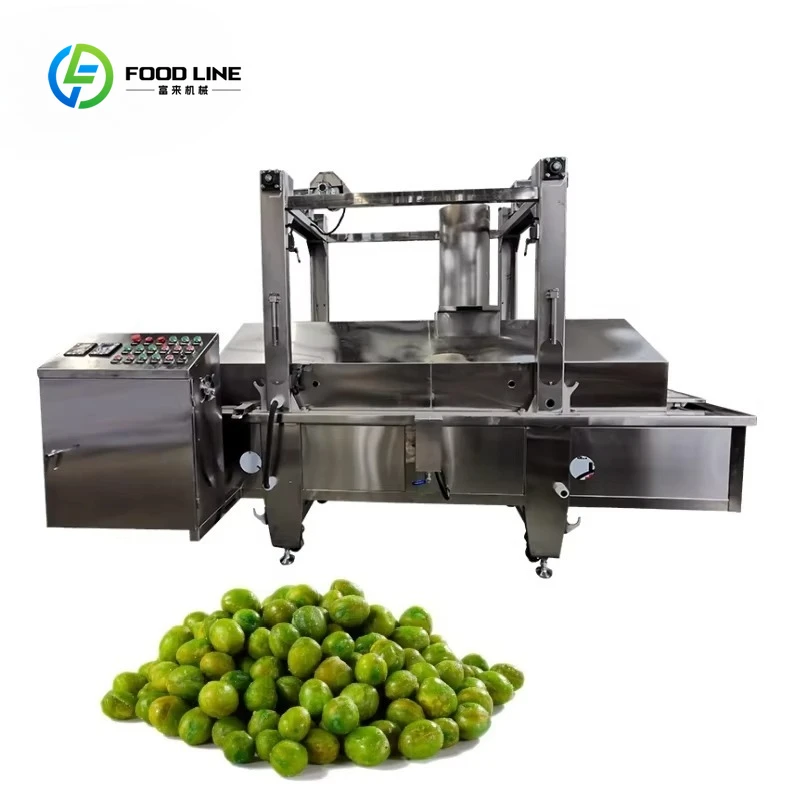 Customized Electric Heating Batched Frying Machine Multiple Energy Sources Vibration for Pellt Chips Snacks Food Frying
