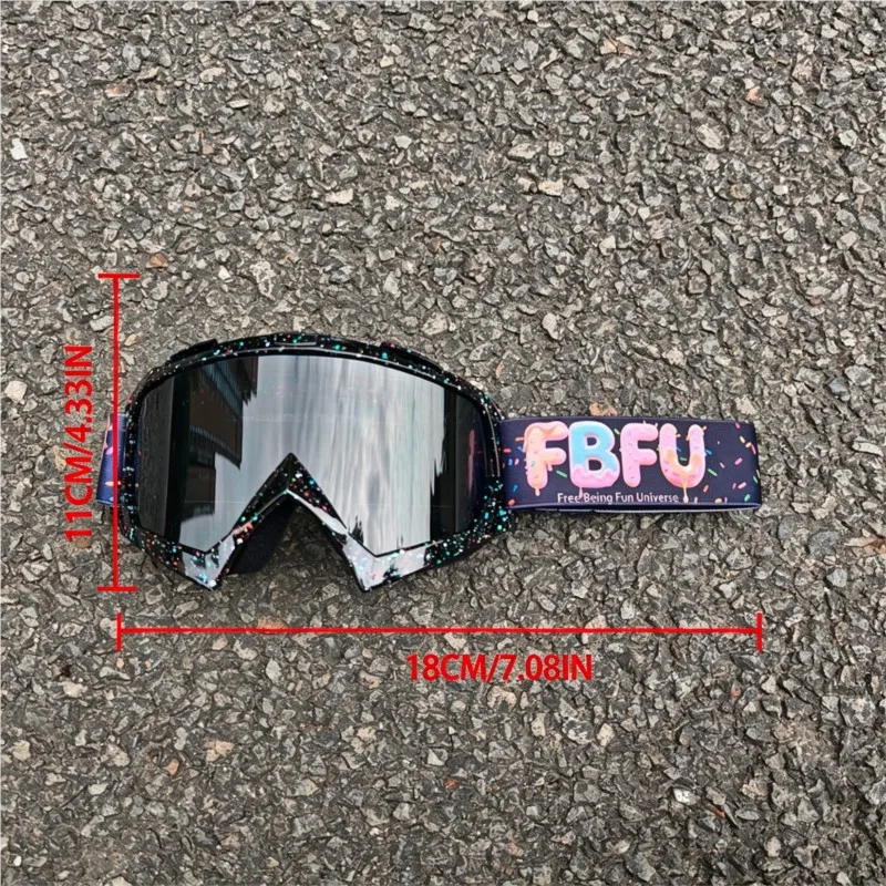 All Terrain Motorcycle Goggles Durable Elastic Strap, Anti Splash Eyewear for Mud Land Night Off Road Sports