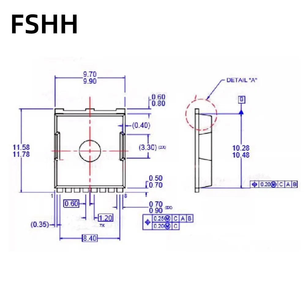 Clamshell TOLL263 TO263-8L soquete de teste de envelhecimento TO-263-8L soquete de teste de 8 pinos