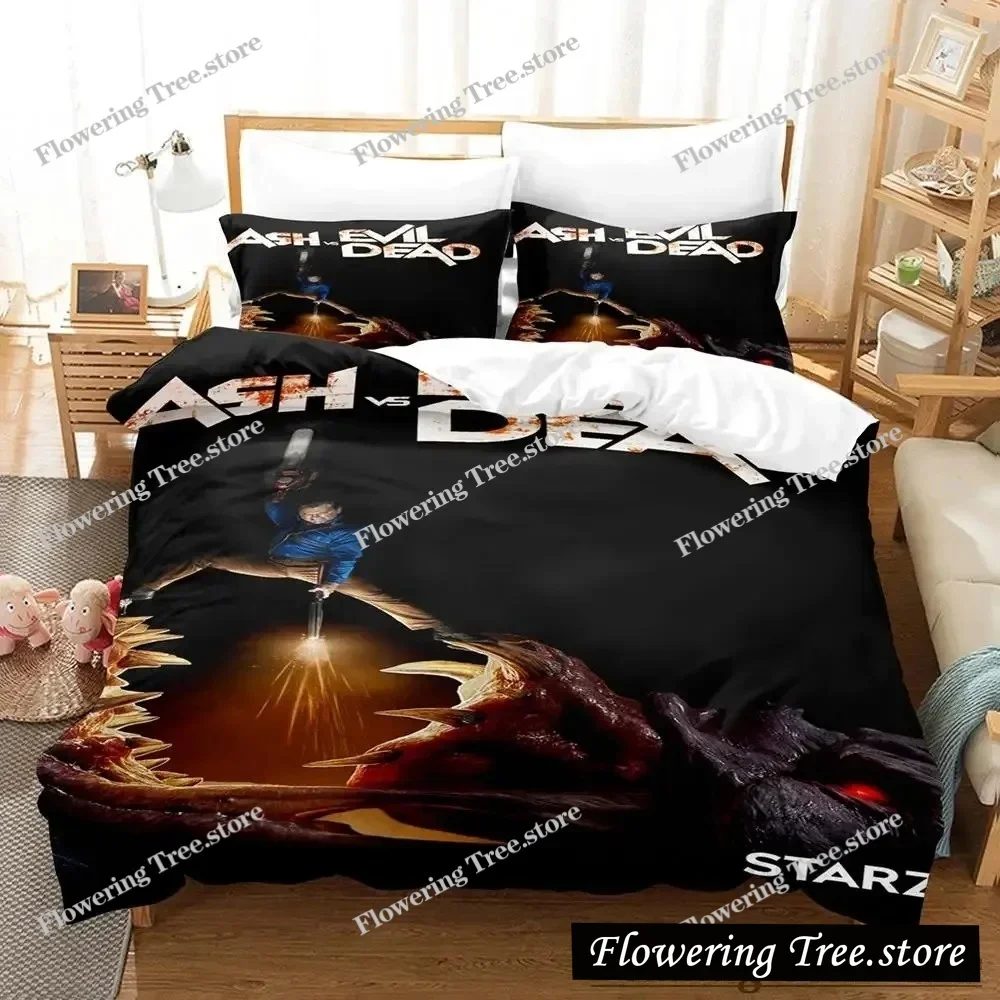 2025 Ash VS Evil Dead Bedding Set Single Twin Full Queen King Size Bed Set Aldult Kid Bedroom Duvetcover Sets Parure De Lit