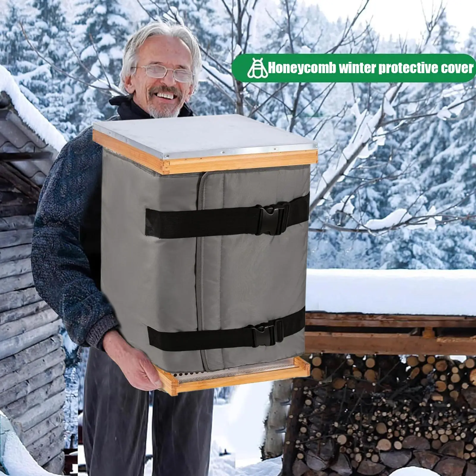 

Bee Hive Wraps for Winter 5-layer Adjustable Waterproof Winter Beehive Wrap Warming Accessories for Courtyard Yard Raising Porch