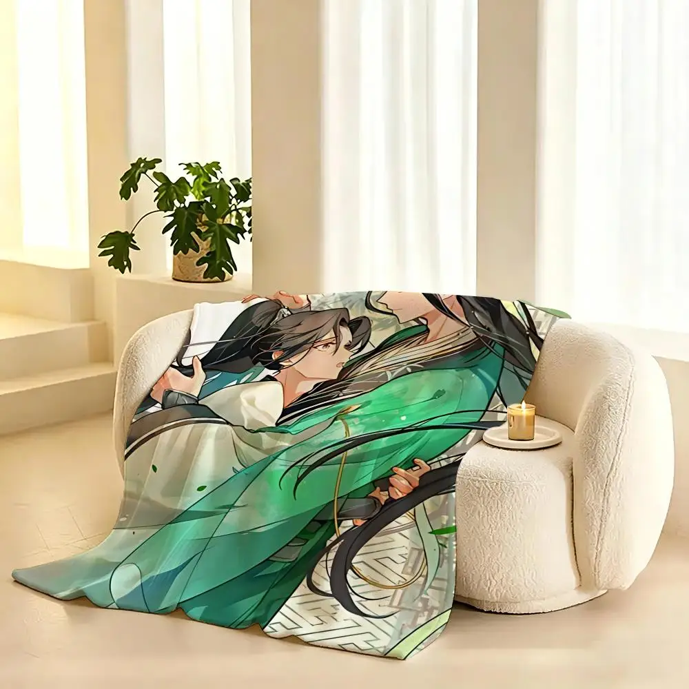 The Scum Villains Self-Saving System Throw Lightweight 240g Flannel Blanket Soft Skin-friendly for Summer Cooling