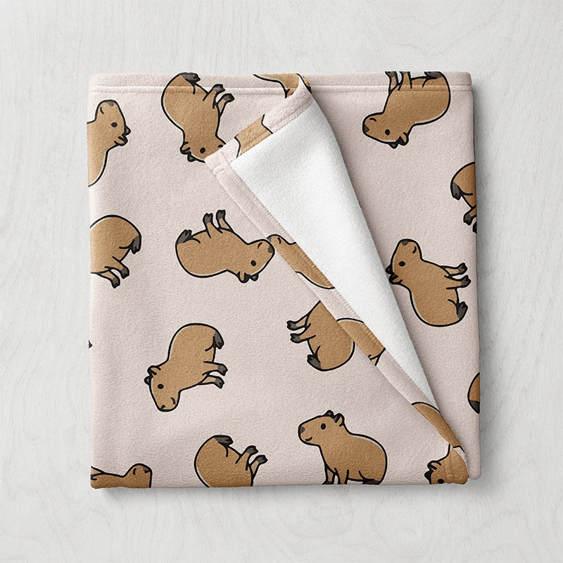 Gaslight Gatekeep Girlboss Capybara Throw Blanket for Women Men Girls Boys Kids Pets Dogs Cats Couch Sofa Bed Decor