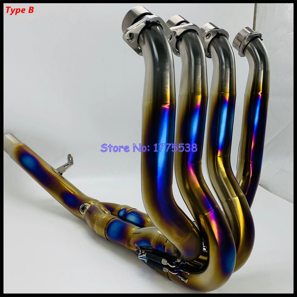 Titanium Alloy for Kawasaki ZH2 Z H2 2020-2023 ZH2 SE Z H2 SE 2021-2023 Motorcycle Exhaust System Header Collector Front Pipe