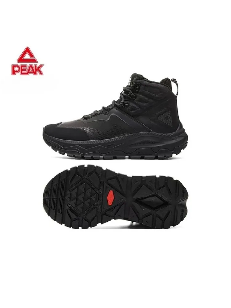 Los zapatos altos de exterior Peak para hombre son zapatos deportivos antideslizantes, impermeables, que absorben los golpes, con soporte y resistentes al desgaste.
