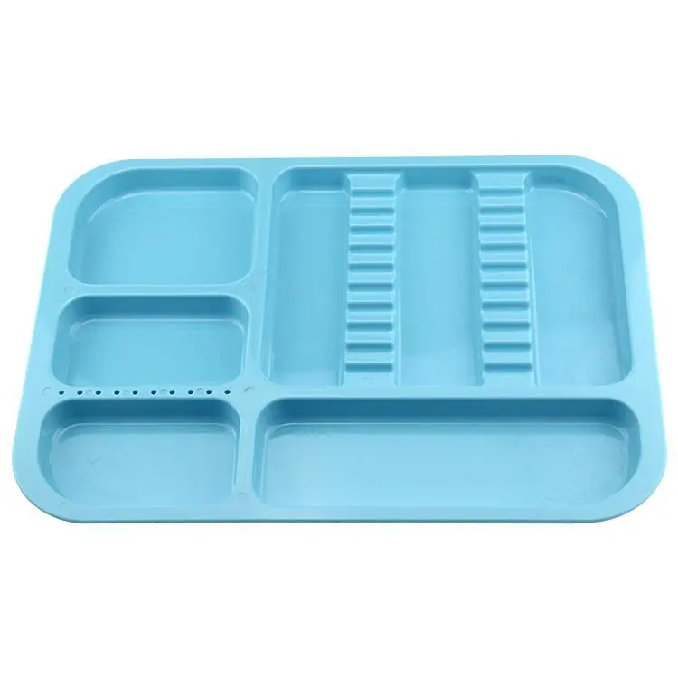 1pcs Lab Compartment Tray, Plastic Pallet, Laboratory Equipment Placement Tool Pallet, Multiple Colors Shipped Randomly