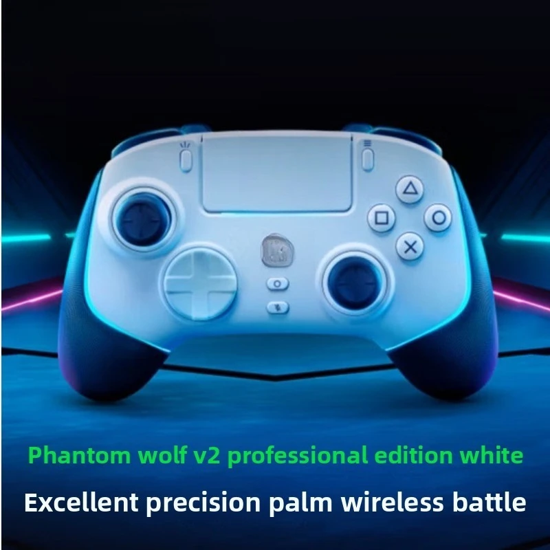 ينطبق على الاتصال اللاسلكي V2 Professional version gamepad RGB مع وظائف متعددة
