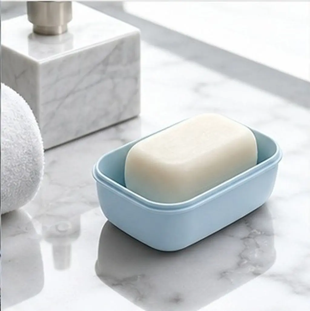 Rectangular Waterproof Leak-Proof PP Soap Box for Travel, Bathroom, Shower, Home & Outdoor Use