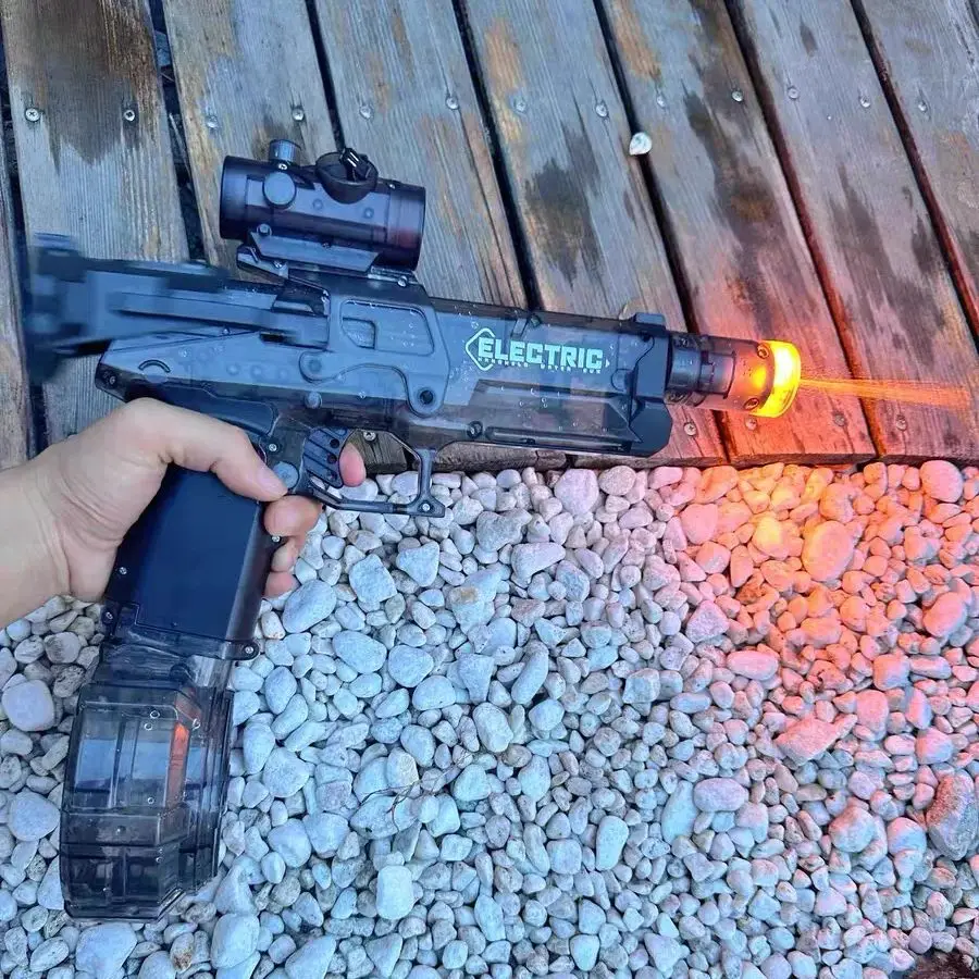 

Continuous Firing Electric Water Gun Spitfire Effect Light Pistol Summer Swimming Outdoor Pool Water Fights for Adults Kids