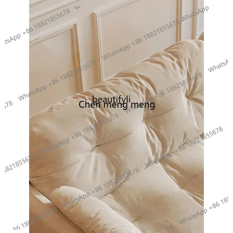 new HJ Technology Fabric Sofa for Small Apartment, Nordic Simple Living Room, Straight Cloud Sofa ss 26