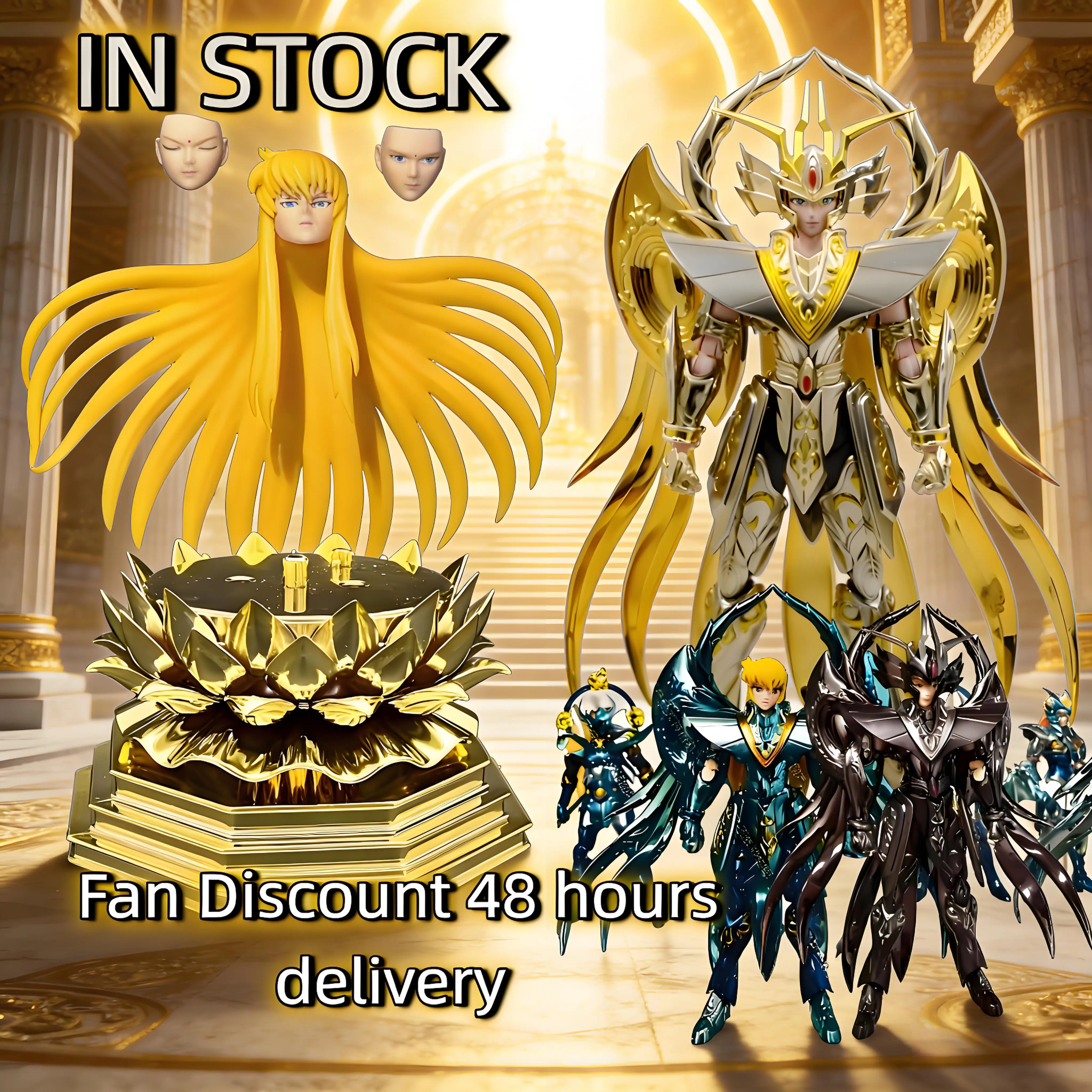 

В НАЛИЧИИ: Святилище Золотого Святого - Сага + скульптура головы, EX Lotus Base