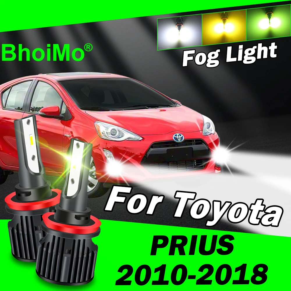 

BhoiMo Front Fog Light Lamp For Toyota Prius Led Bulb 2010 2011 2012 2013 2014 2015 2016 2017 2018