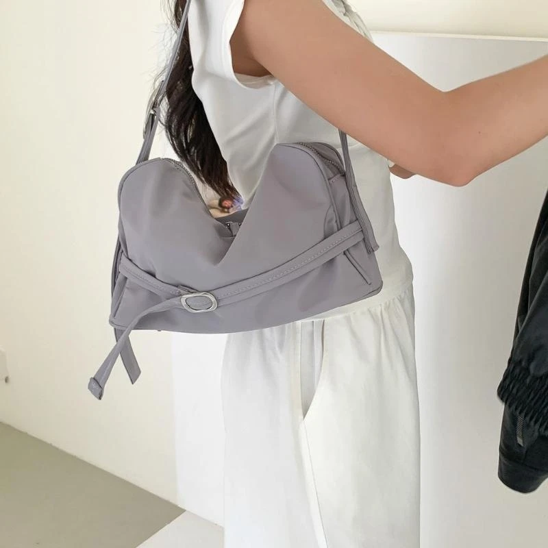 340D Stylish Wear Resistant Nylon Shoulder Bag Large Capacity Top Handle Handbag For Work Or Daily Use Practical Design