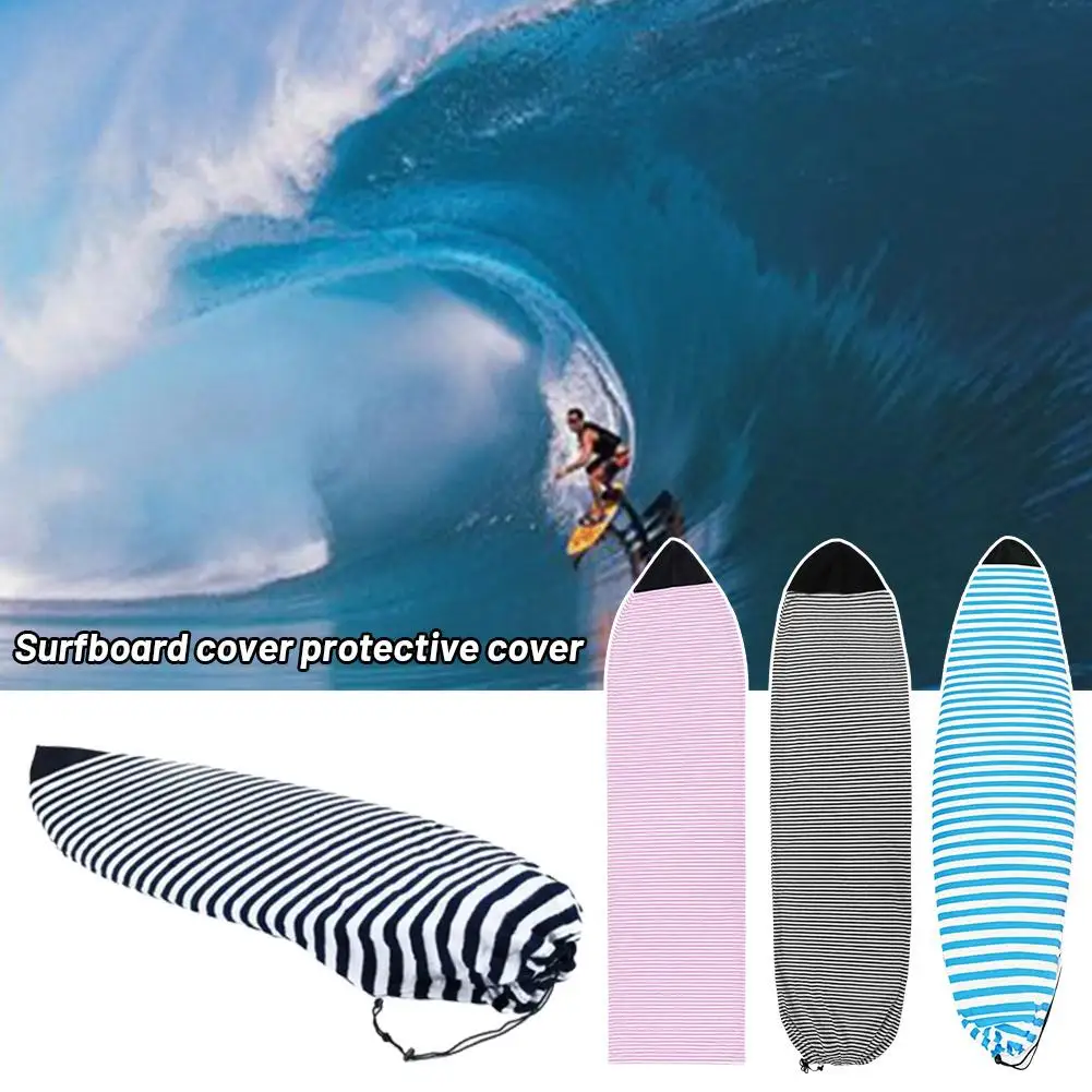 6.3''/6.6''/7' Surfboard Socks Lightweight Stretch And Sports Water Long Foldable Protective Paddleboard Accessories Short L0N1