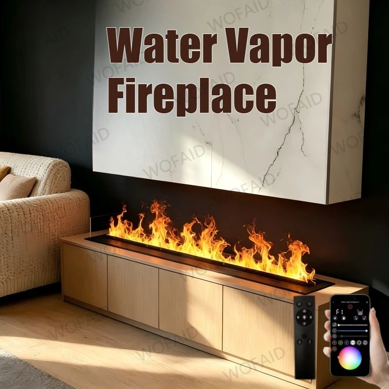 

Rental Apartment Approved Fireplace luxury gold mist firepit Freestanding Mist Flame fireplace humidifier Landlord Friendly Deco