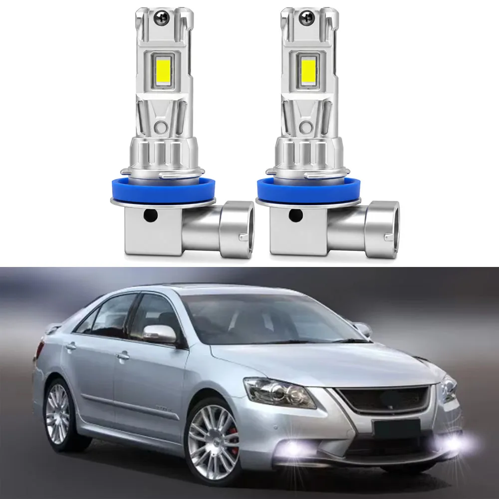 

2pcs Led Car Fog Lights Bulb For Toyota Aurion XV40 2006 2007 2008 2009 2010 2011 2012 LED Front Fog Lamp Canbus 6000K CSP