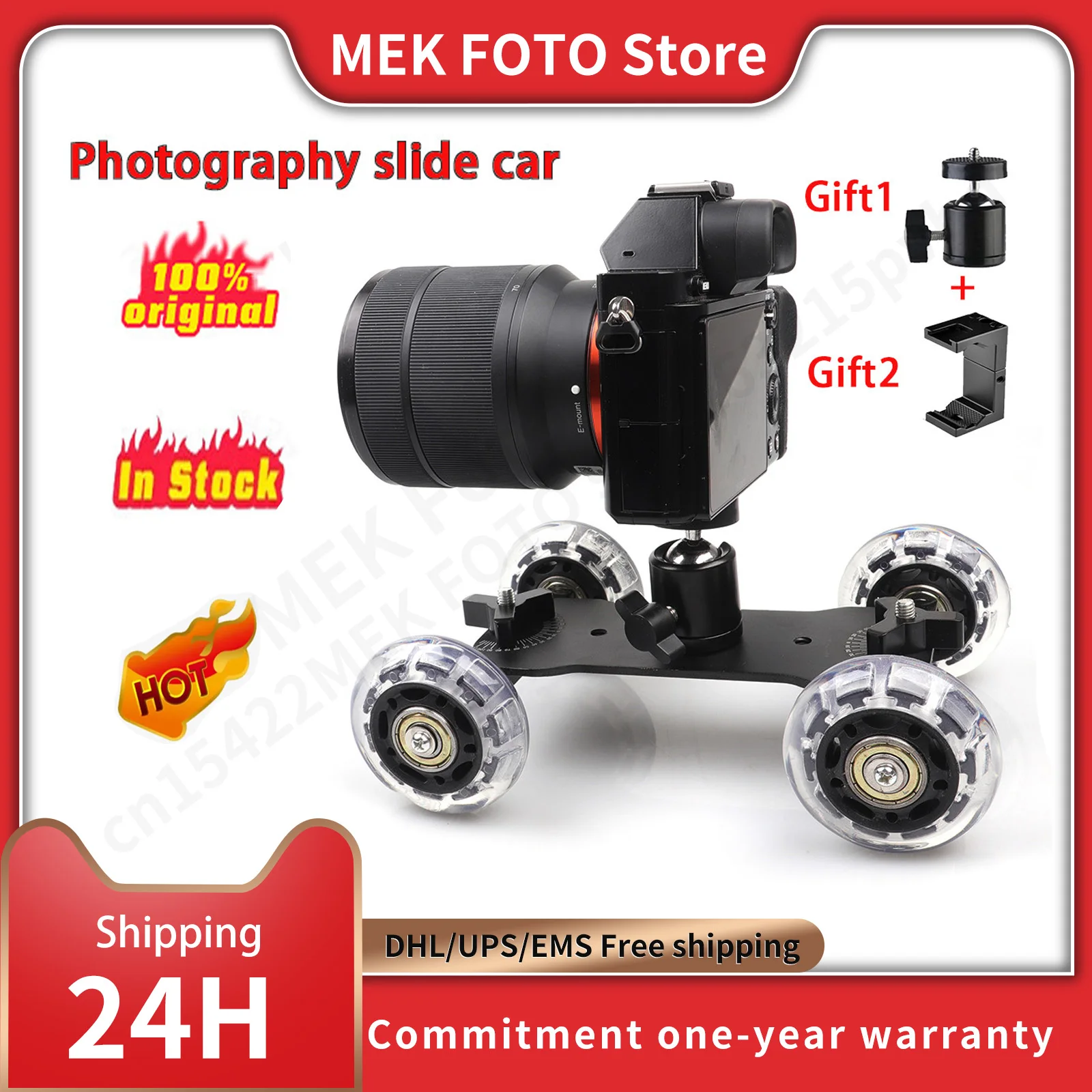 أفضل أدوات التصوير المتحركة: تقييم شامل لـ Lightdow 2 في 1 Photograph Rail Rolling Track Slider Skater Table Dolly Car + Q29 Mini Ball Head