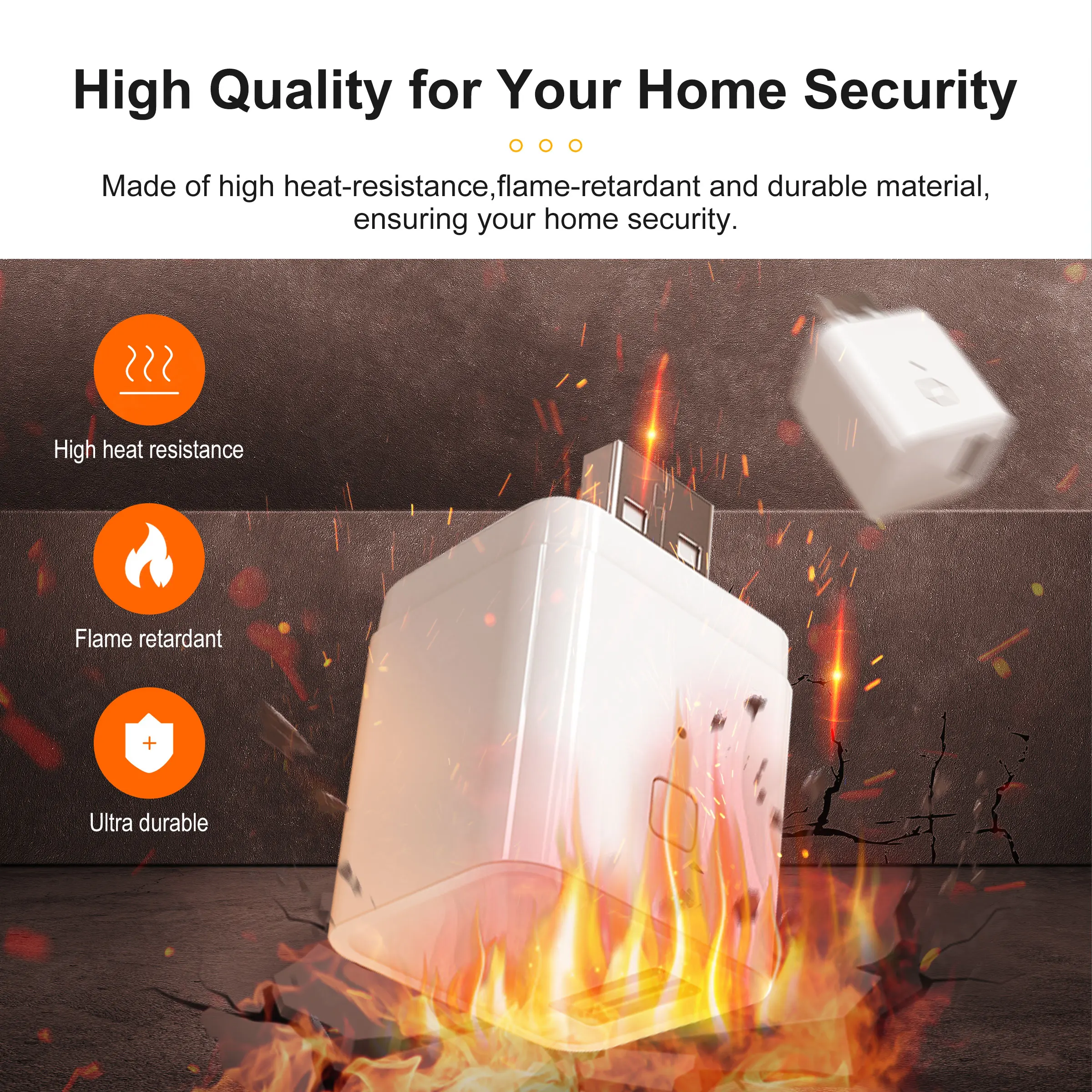 Tuya Smart Micro USB Adaptor Switch 5V, WiFi Mini USB Power Adaptor Compatible with Alexa Hey Google for Home Automation