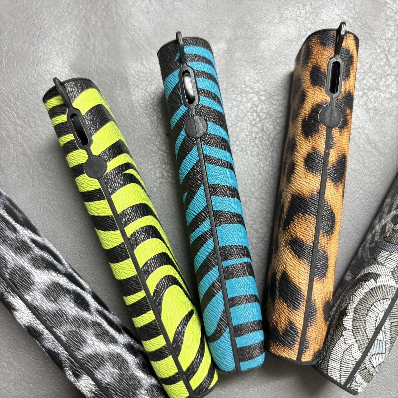 1pc Fashion Animal Print Case For IQOS Ilumma ONE PU Leather Protective Cover Leopard Houndstooth Pattern Portable Skin Shell