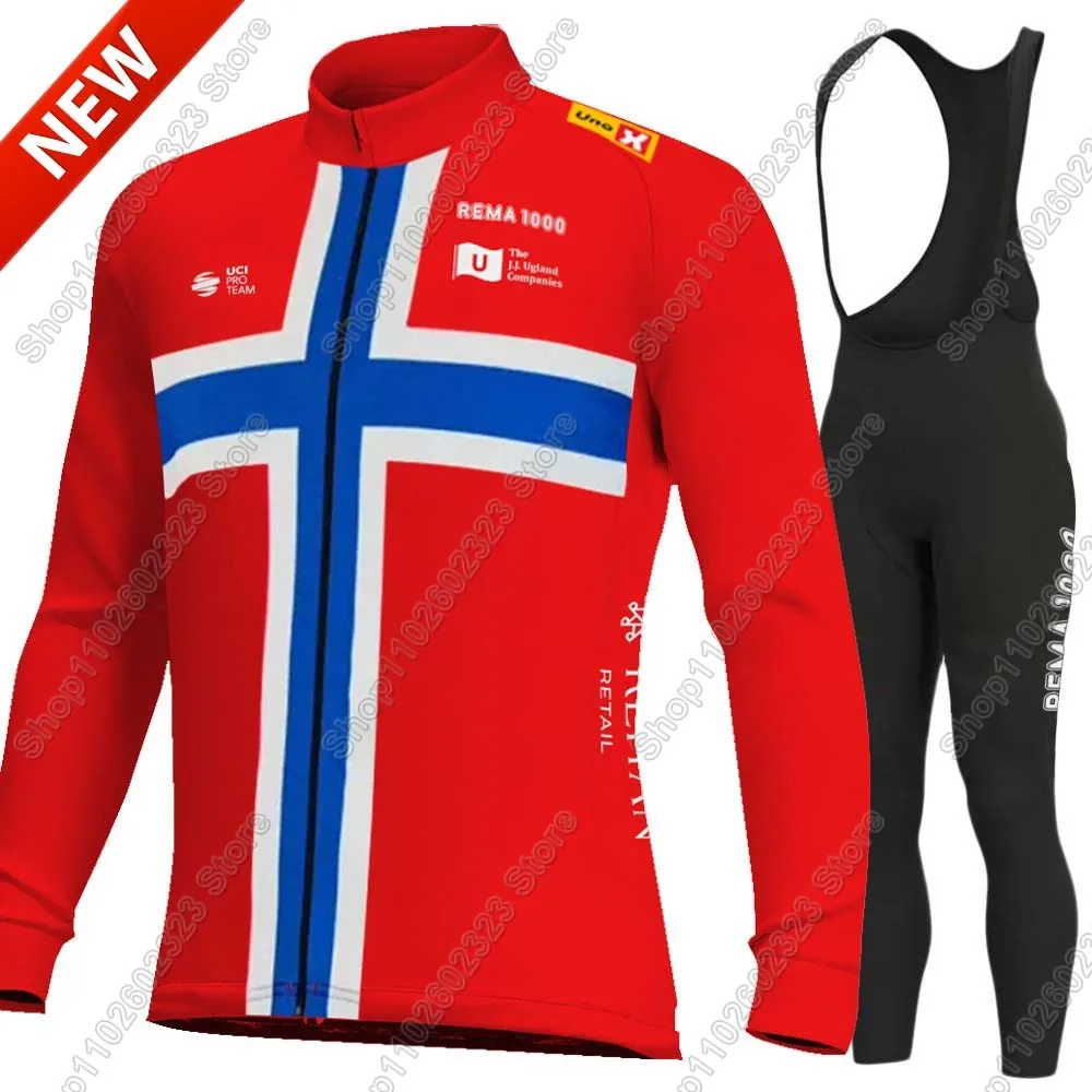 

UNO X Norway Team Cycling Jersey 2026 Set Summer Winter Clothing Suit Mens Long Sleeve MTB Bike Road Pants Bib Ropa Ciclismo