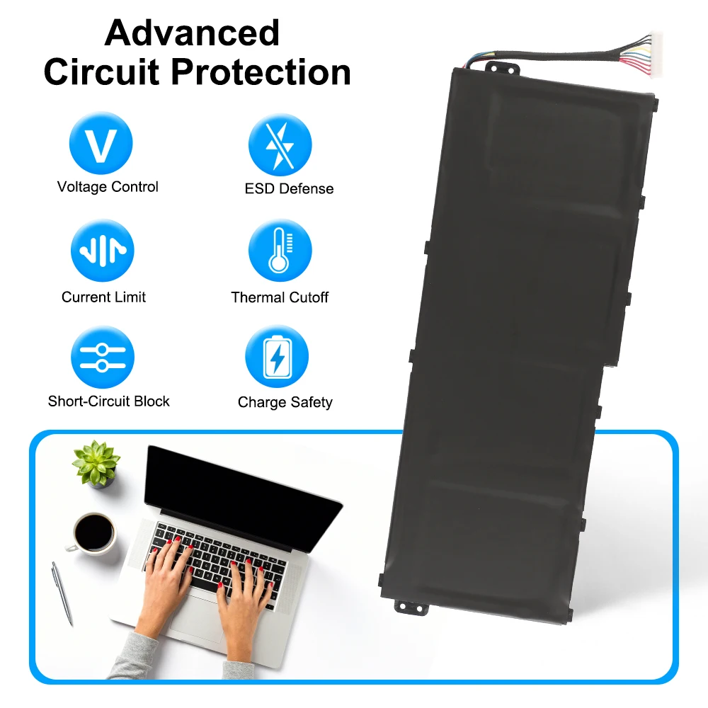 KingSener New AC16A8N Laptop Battery for Acer Aspire V17 V15 Nitro VN7-593G VN7-793G VN7-793G-73YP 78E3 VN7-793 717L 4ICP7/61/80