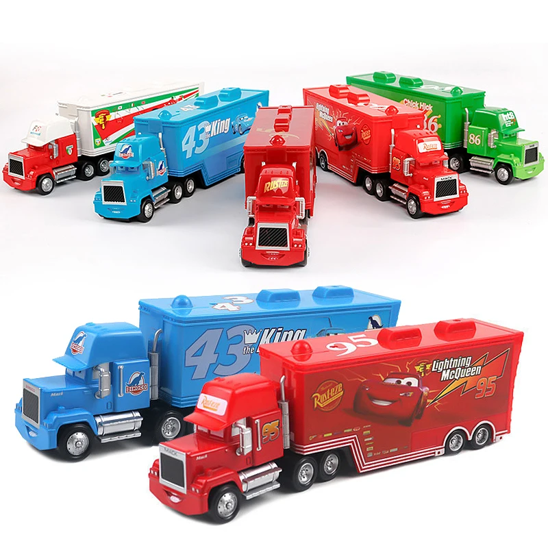 Cars Toy Truck Strip Weathers Lightning McQueen Murray Clutchburn's Hauler Alloy Diecast Model Container Hauler
