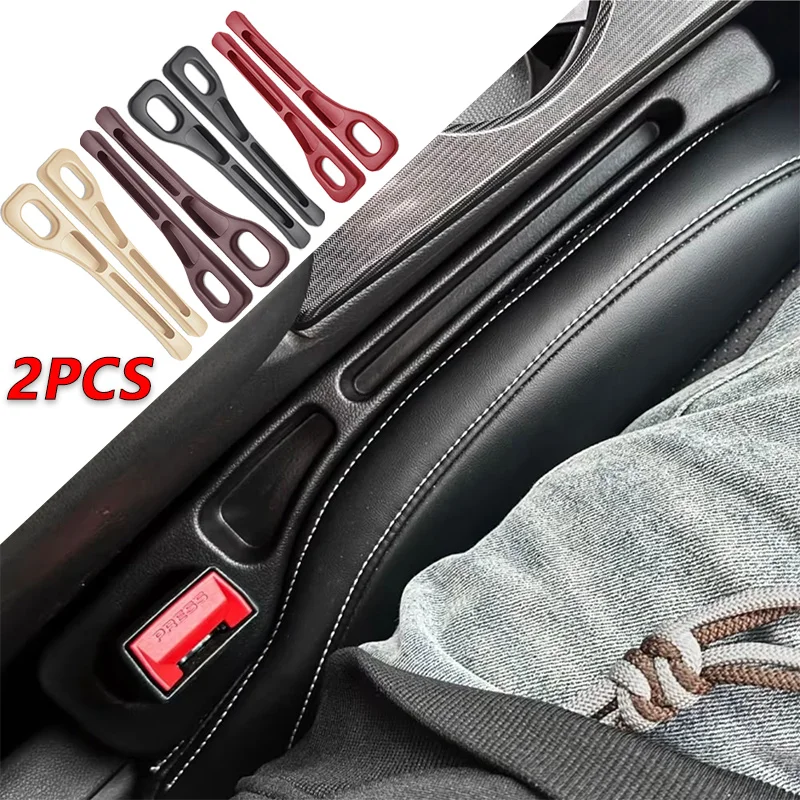 2Pcs Car Seat Gap Filler Set, Universal Seat Side Gap Plug to Prevent Items Falling, Easy Install Auto Interior Accessory