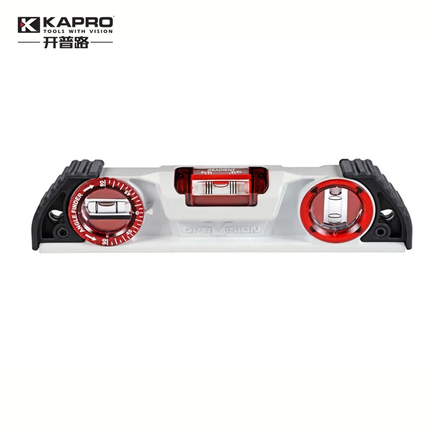 

KAPRO 935 OPTIVISION Red Torpedo 25cm 10″ Magnetic Cast Aluminum Level for Masonry Tilling Construction 1PCS