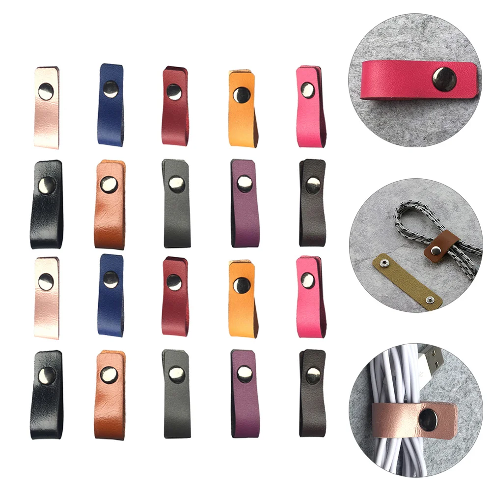 

20pcs Cable Ties Thin Compact Cord Wraps For Earphones Usb Cables Portable Wire Organizers Holders Cable Manager