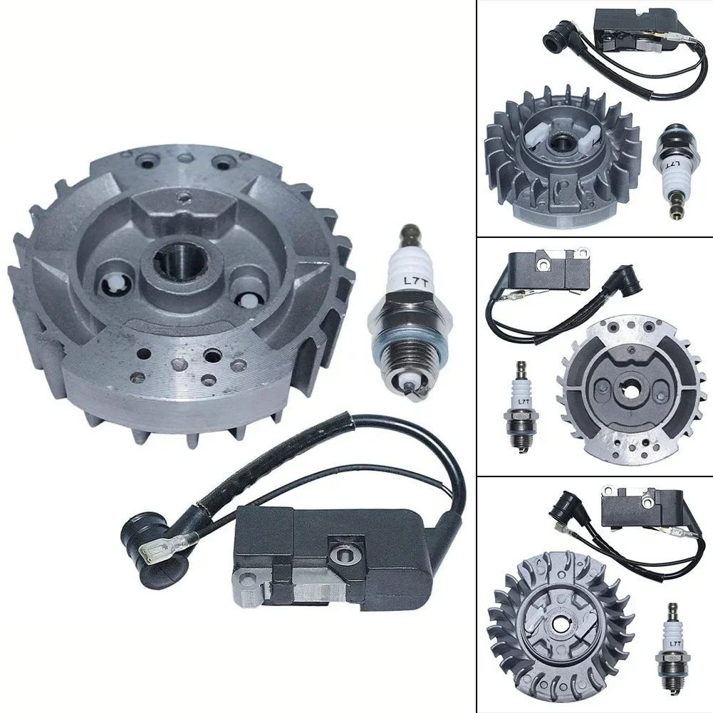 플라이휠 점화 코일 키트 4500 5200 5800 45cc 52cc 58cc 중국 가솔린 전기 톱 엔진 부품 정원 도구 액세서리