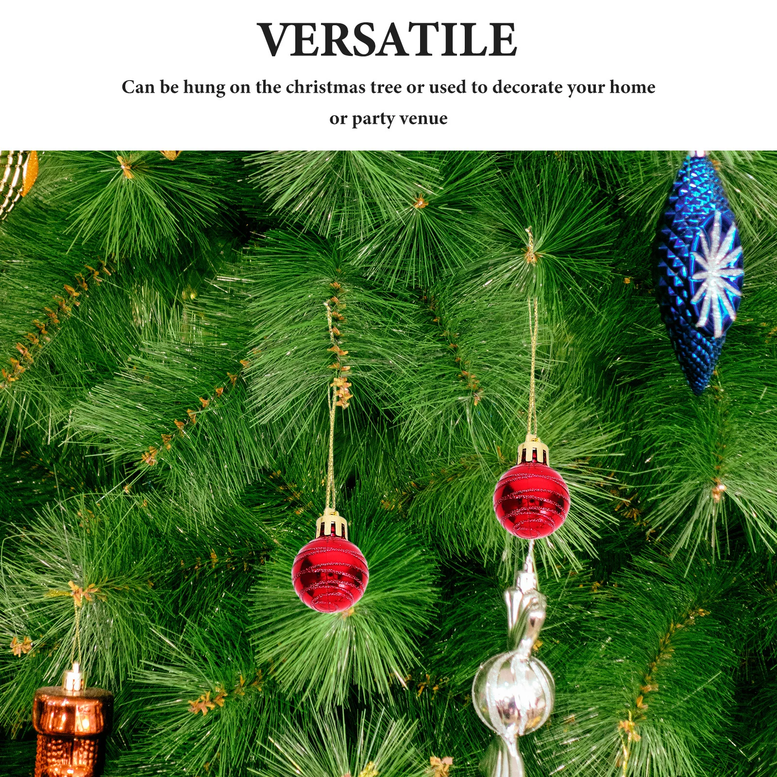 

Party Ornaments Farmhouse Plastic Mini Ceiling Colourful Baubles Craft Cute for Tree