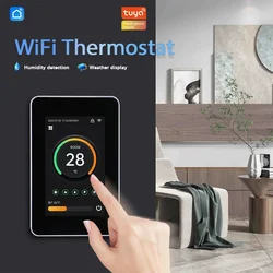 Hot Sell Tuya WiFi Smart Thermostat LED Touch Screen Electric/Water Heating Temperature Controller for Alexa Google Home Alice