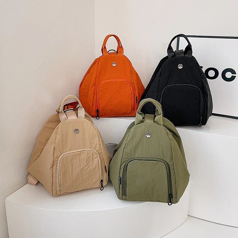 حقائب ظهر بخيط خياطة نايلون بسحّاب من Softback 2025 رائجة البيع حقائب جيب أنيقة بسحاب داخلي حقائب مدرسية نسائية حلوة غير رسمية #5