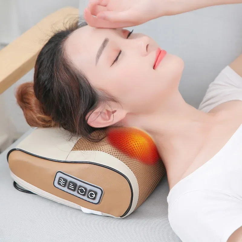 

Neck Massager roller Cervical spine Massager Waist Shoulder Back Electric Multifunction Massage Pillow chair Full Body Cushion