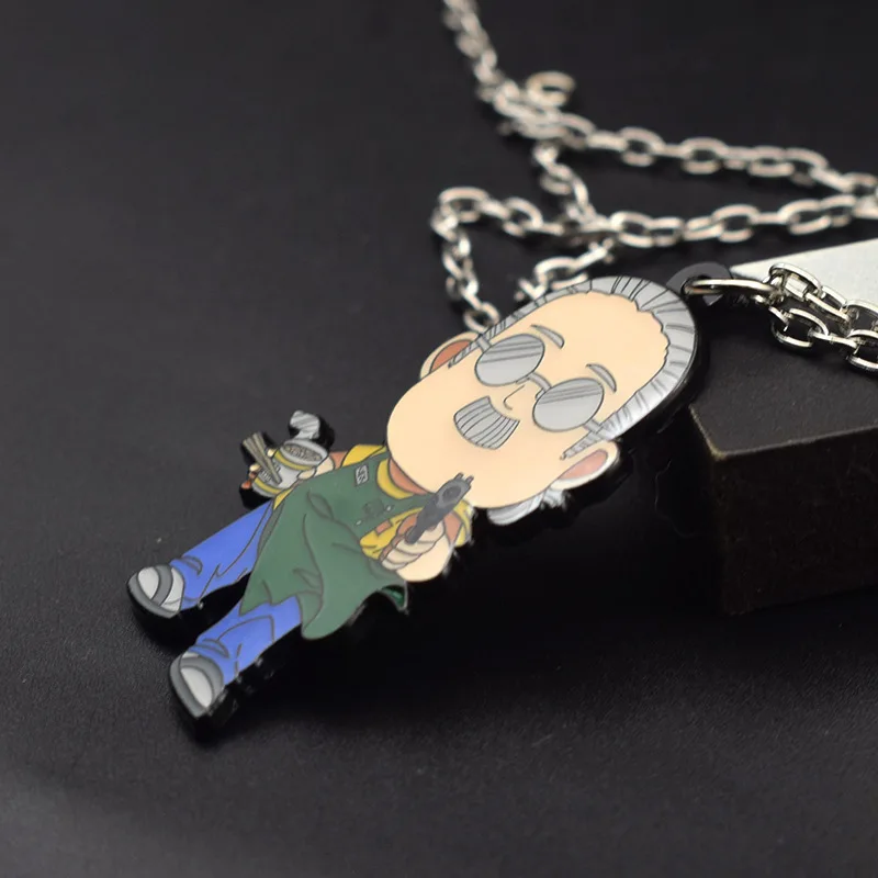 Sakamoto Days/Taro Sakamoto/Shin Asakura Metall-Halsketten-Schlüsselanhänger mit hohem Farbwert, Cartoon-Puppenmodell, Auto-Schultaschenanhänger – Detail 3