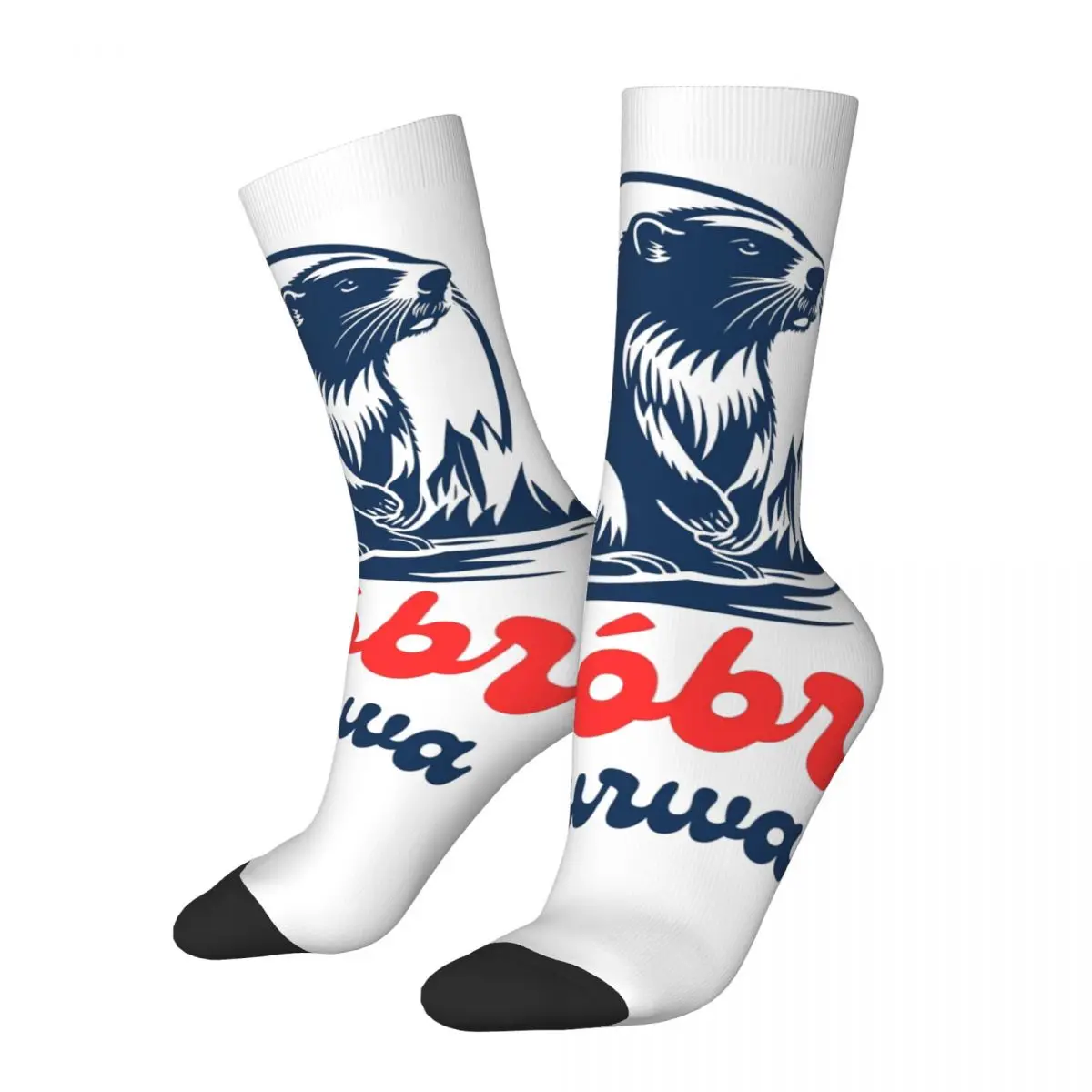 

Funny Funny Beaver Basketball Socks Bobr Kurwa Polyester Long Socks for Unisex Sweat Absorbing