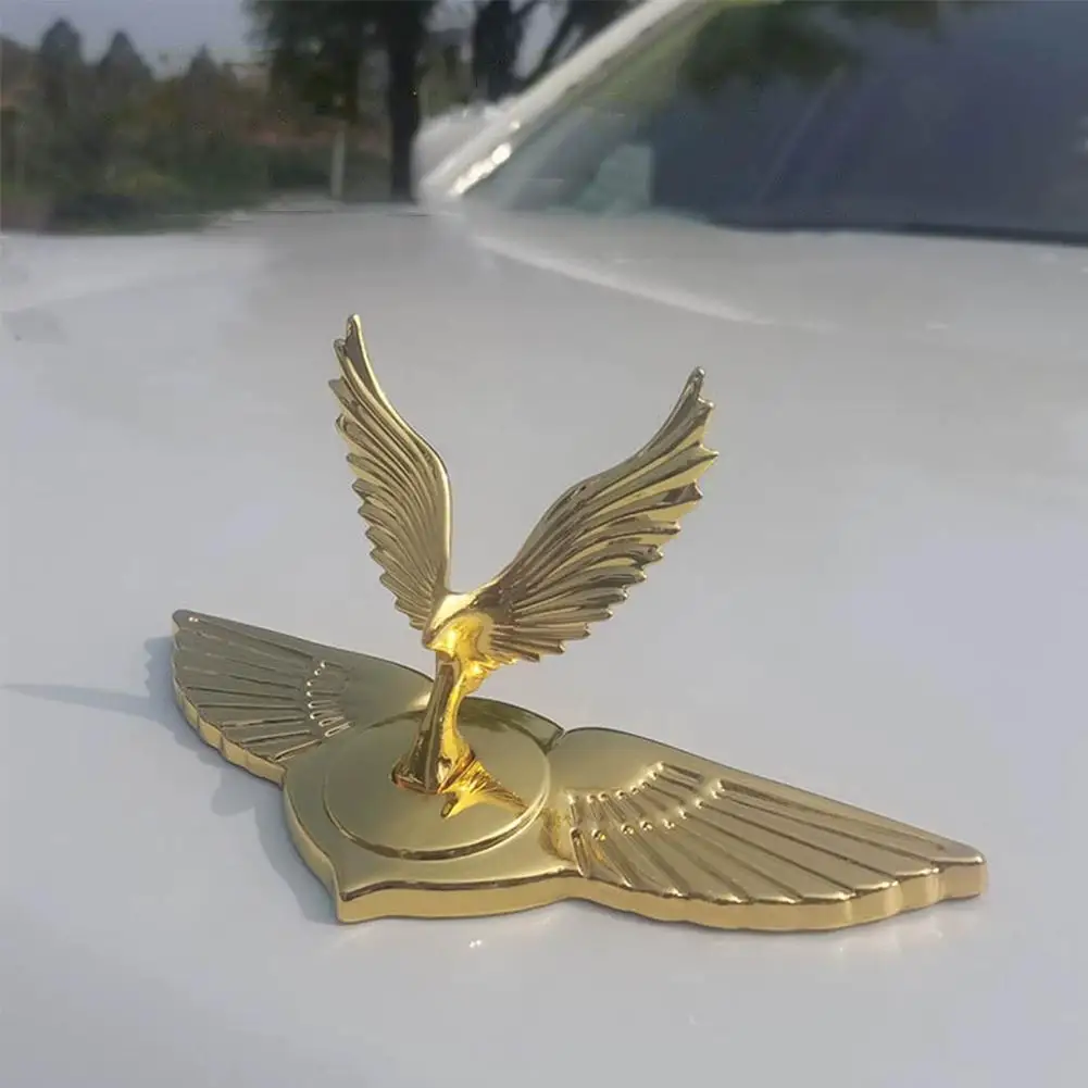 Eagle Car Ornament Badge Front Cover Logo Auto Sticker Car Pasted Emblem Decor Modification Accessory Bonnet U7Z1